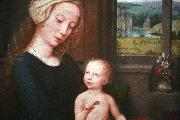 Gerard David Virgin and Child with the Milk Soup oil on canvas